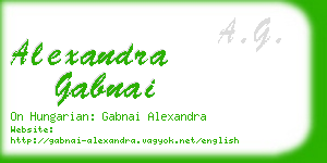alexandra gabnai business card